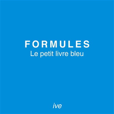 Formules : Le petit livre bleu