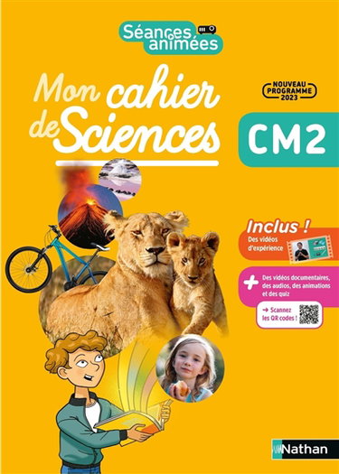 Couverture de Mon cahier de sciences CM2