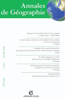 Annales de géographie, n° 652