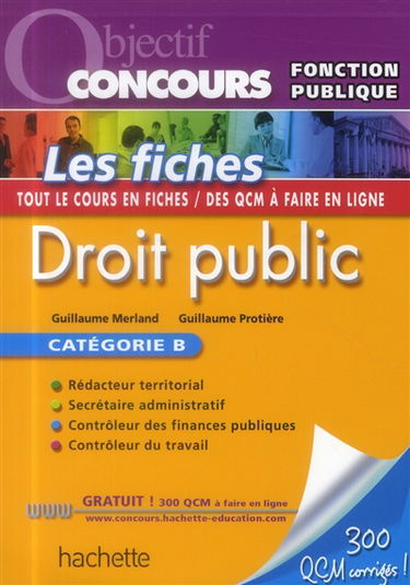 Droit public : catégorie B