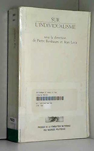 Sur l'individualisme : théories et méthodes