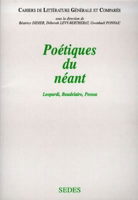 Poétiques du néant