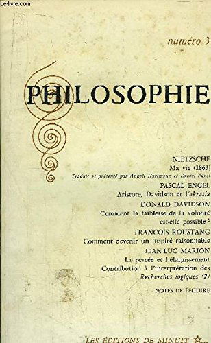 Philosophie, numéro 3