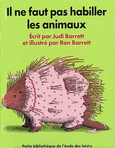Il ne faut pas habiller les animaux