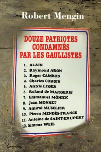12 patriotes condamnés par les gaullistes