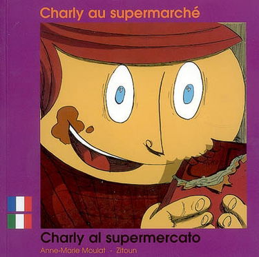 Charly au supermarché. Charly al supermercato