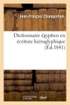Dictionnaire égyptien en écriture hiéroglyphique (Ed.1841)