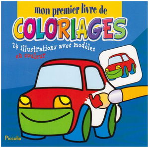 Mon premier livre de coloriages : 24 illustrations avec modèles en couleur