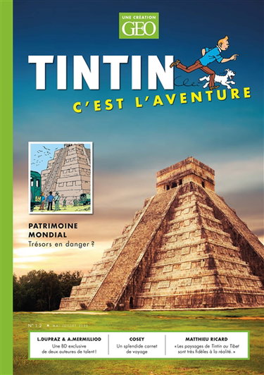 Couverture de Tintin, c'est l'aventure, n° 12. Patrimoine mondial : trésors en danger ? par Collectif