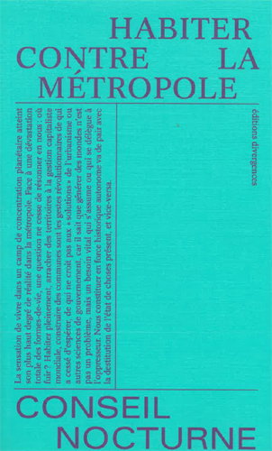 Couverture de Habiter contre la métropole