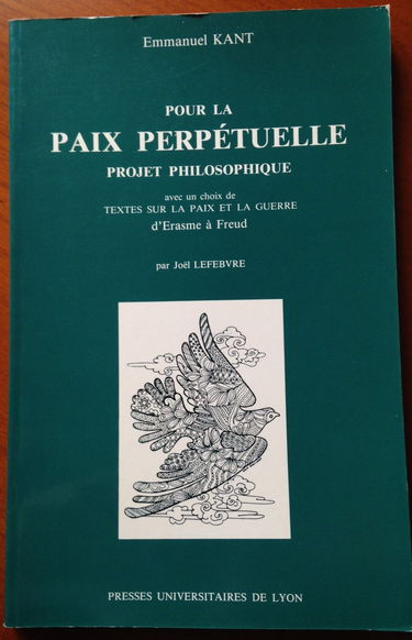Pour la paix perpétuelle : projet philosophique, 1795