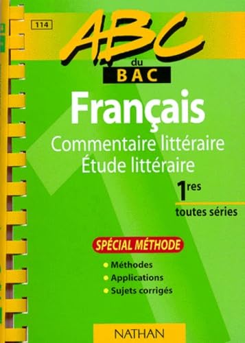 Francais. Commentaire Litteraire, Etude Litteraire