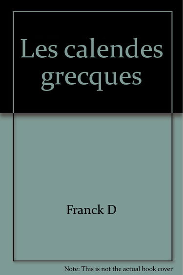 Les calendes grecques