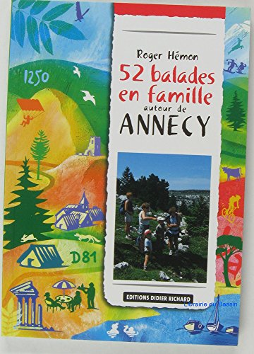 Couverture de 52 balades en famille autour d'Annecy par Roger Hémon