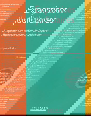 Expertises judiciaires : désignation et missions de l'expert : procédure selon la juridiction