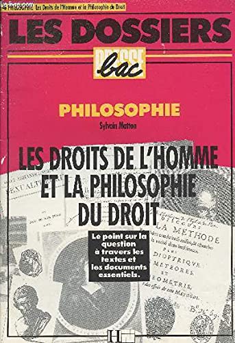 Les Droits de l'homme et la philosophie du droit