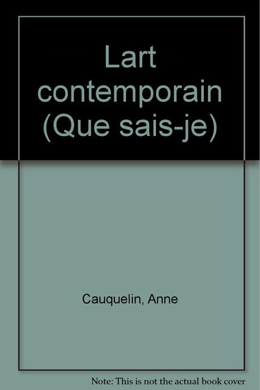 Art contemporain (l')