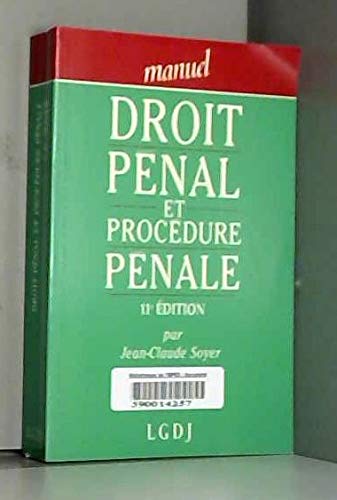 Droit pénal et procédure pénale