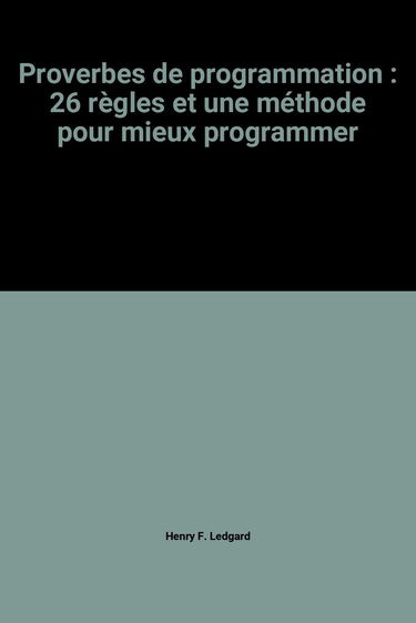 Proverbes de programmation