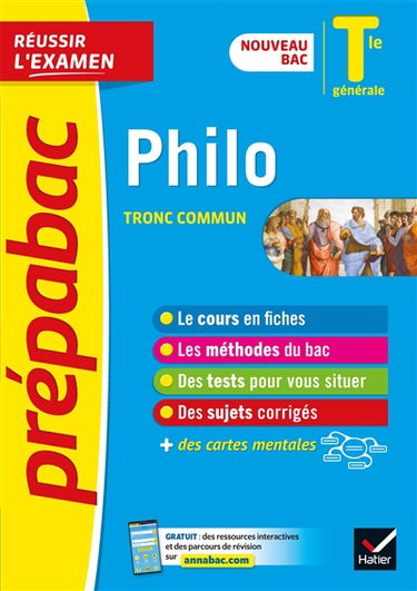 Philo tronc commun, terminale générale : nouveau bac