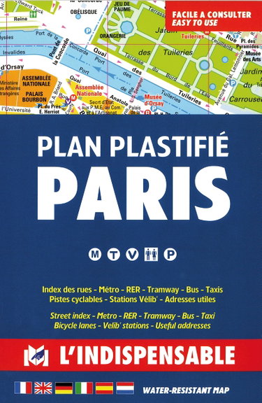 Couverture de R3 Paris plan plastifié par Collectif