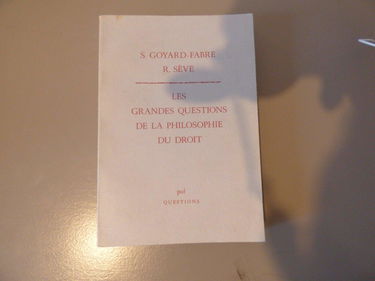 Les Grandes questions de la philosophie du droit