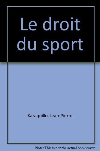 Le droit du sport