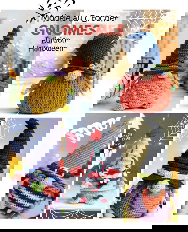 Modèles de gnomes au crochet - Edition d'Halloween (French Edition)