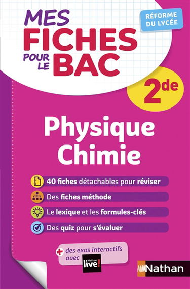 Physique chimie 2de : réforme du lycée