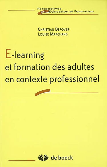 E-learning et formation des adultes en contexte professionnel