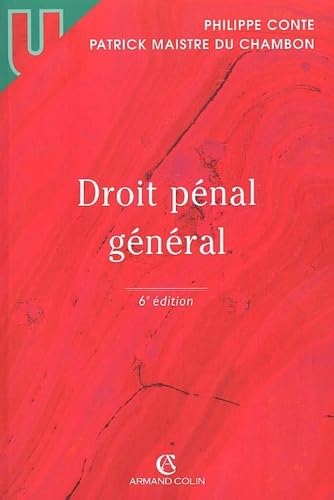 Droit pénal général, 6e édition