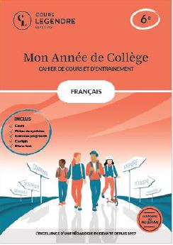 Couverture de Mon année de collège : français 6e : cahier de cours et d'entraînement par Perrichon