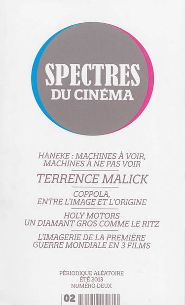 Spectres du cinéma, n° 2