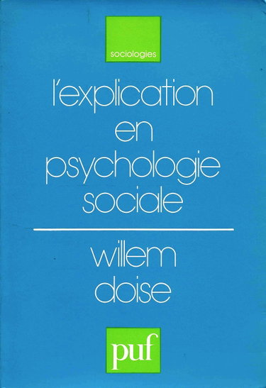 Couverture de L'Explication en psychologie sociale