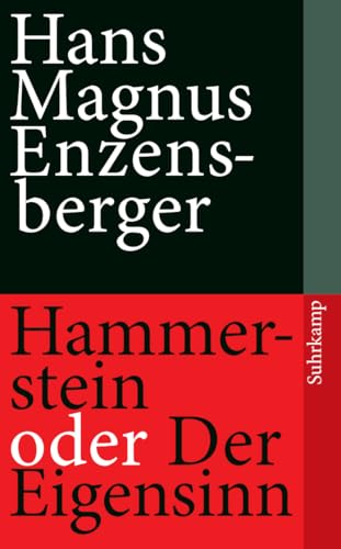 Couverture de Hammerstein oder Der Eigensinn par H M Enzensberger
