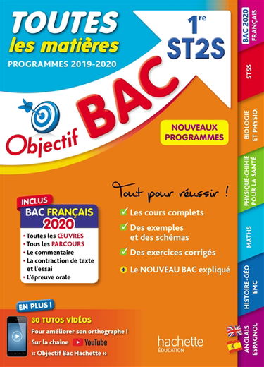 Toutes les matières 1re ST2S : nouveaux programmes 2019-2020
