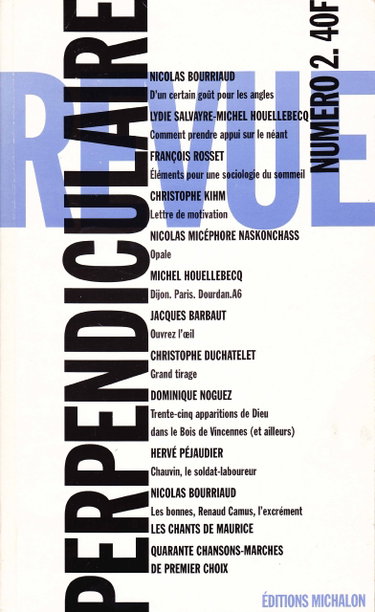 Couverture de Perpendiculaire, numéro 2 par Collectif
