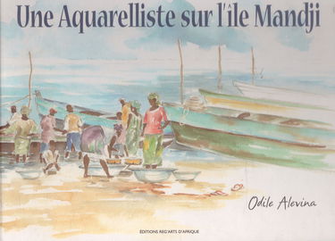 Une aquarelliste sur l'île Mandji