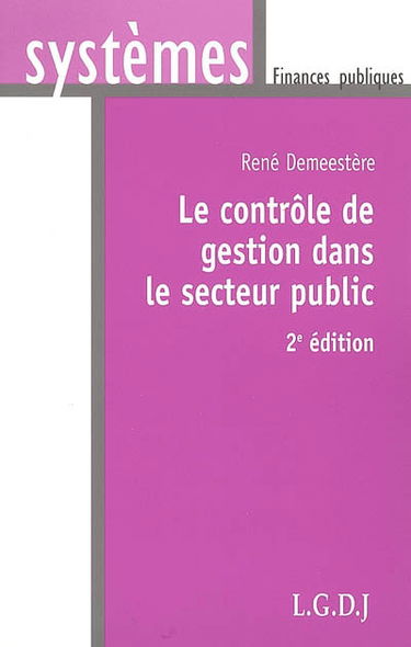 Le contrôle de gestion dans le secteur public