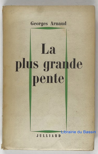 Couverture de La plus grande pente