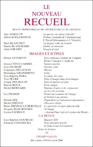 Nouveau recueil (Le), n° 53. Images et icônes