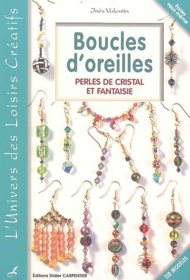 Boucles d'oreilles : perles de cristal et fantaisie