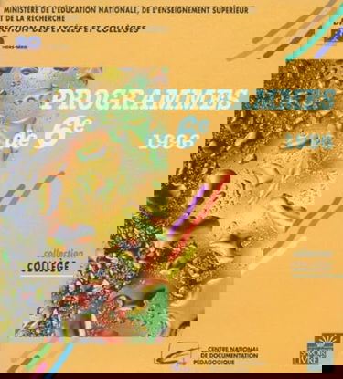 Programmes de 6e, 1996