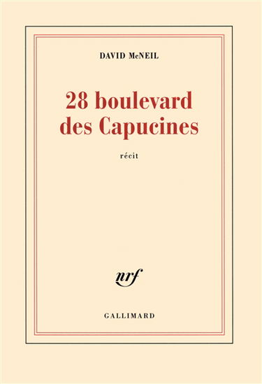 28 boulevard des Capucines : un soir à l'Olympia : récit