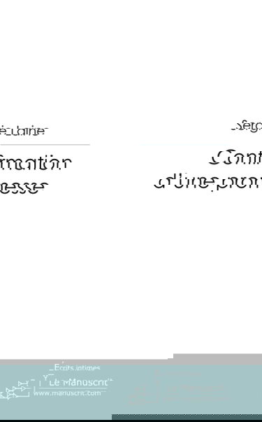 Confirmation d'une promesse