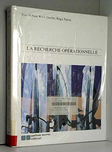 La recherche operationnelle