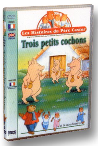 Couverture de Les Histoires du Père Castor : Trois petits cochons