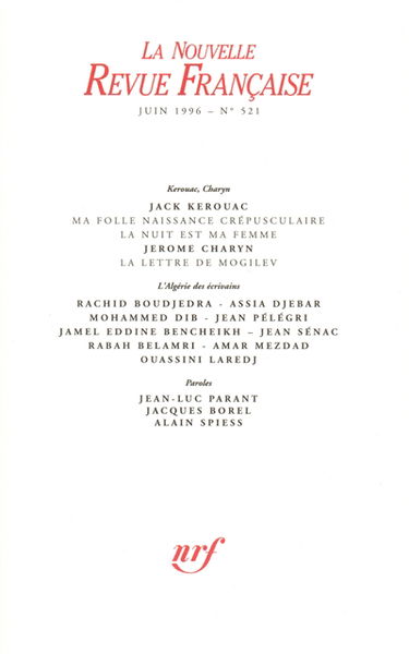 Nouvelle revue française, n° 521