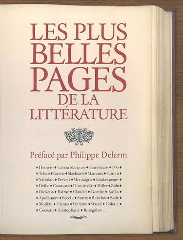 Les plus belles pages de la littérature