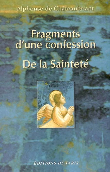 Couverture de Fragments d'une confession. De la sainteté